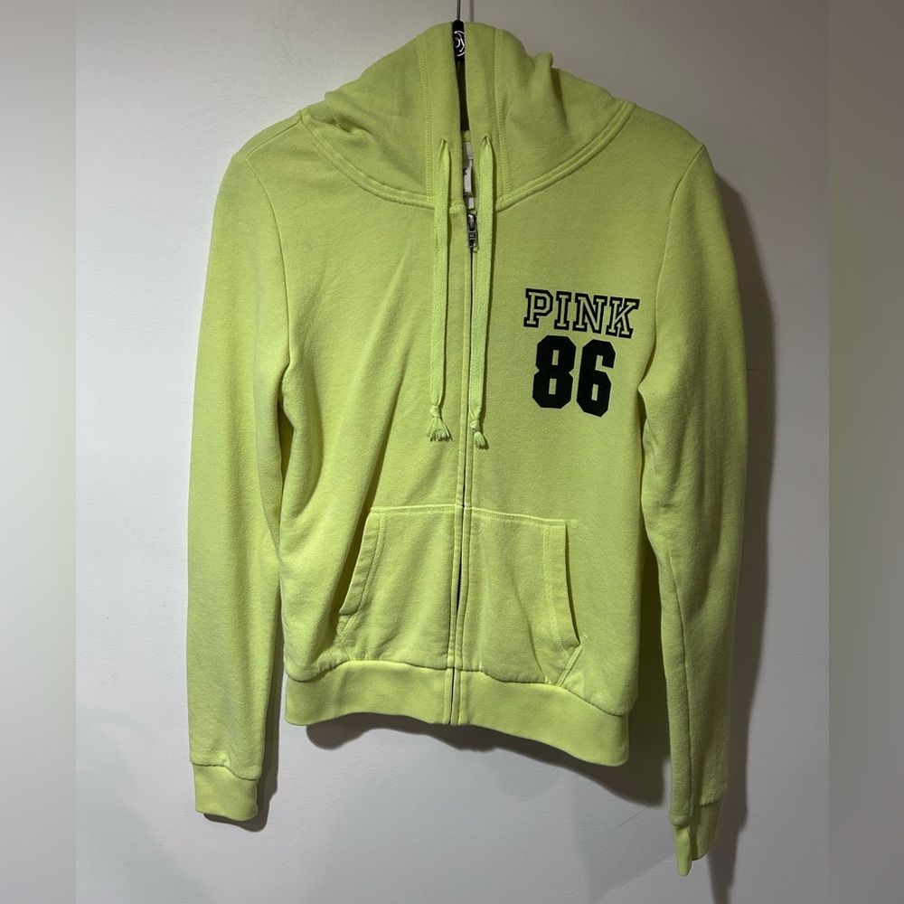 Victoria's Secret PINK Neon Green Hoodie